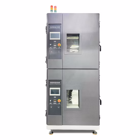 Prezzo per apparecchiature di prova ad alta e bassa temperatura a doppio piano per batterie da laboratorio in vendita
